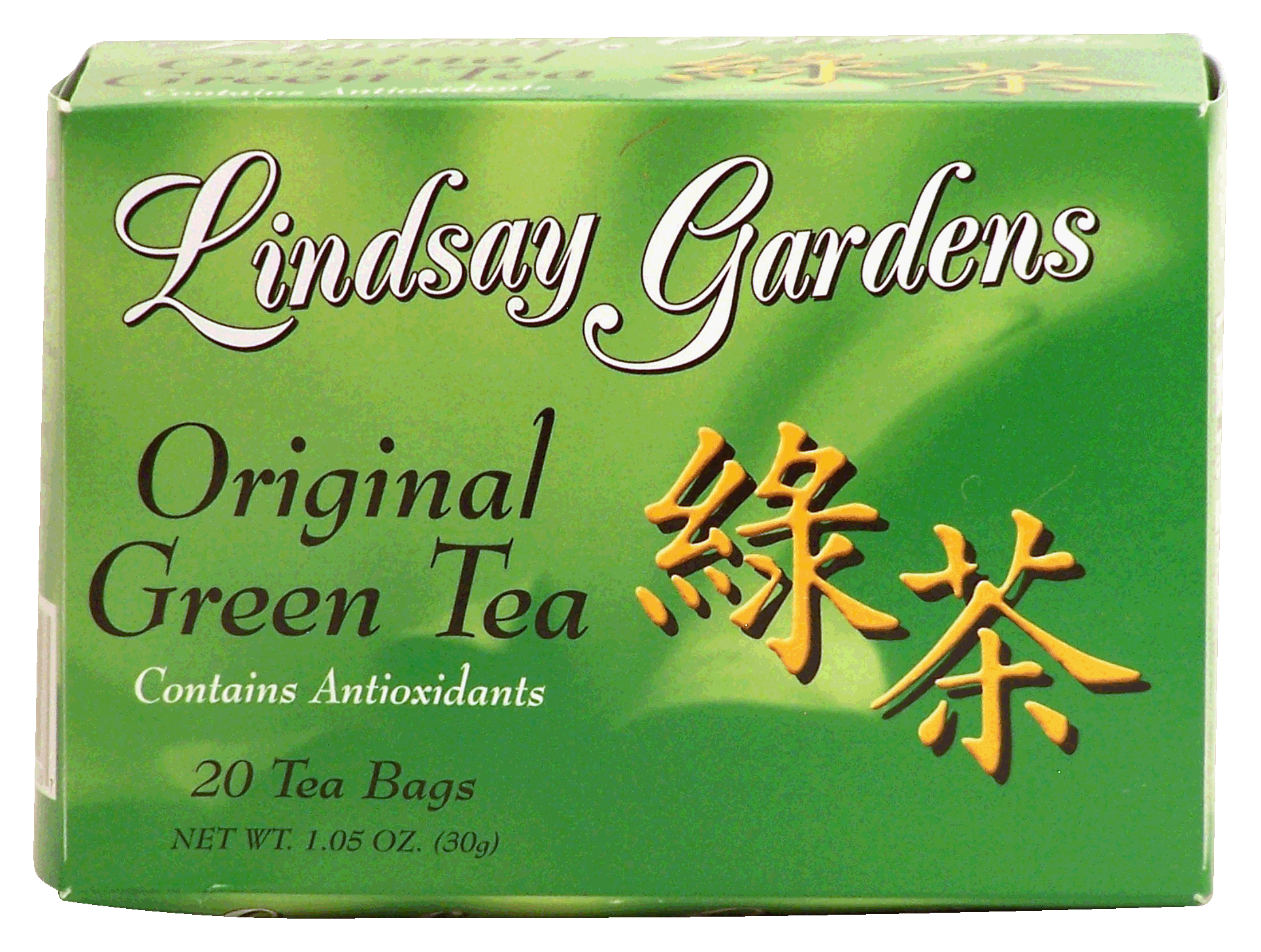 Lindsay Gardens  original green tea, 20-tea bags Full-Size Picture